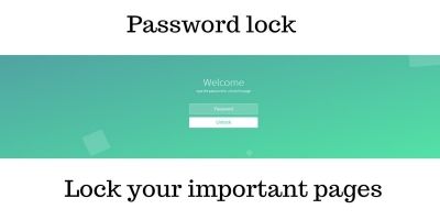 Lockscreen PHP - Password protection Script