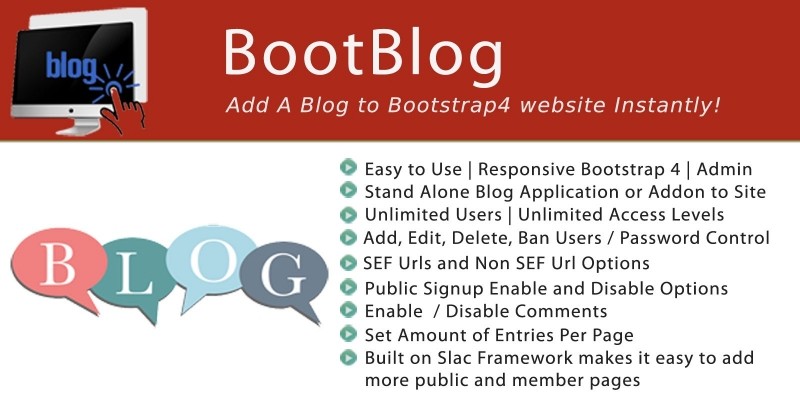 BootBlog PHP Script 