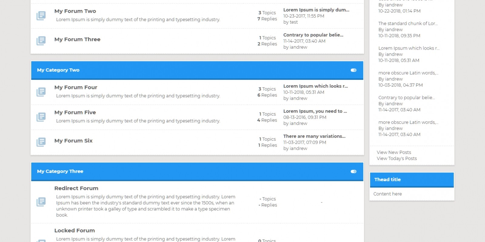 Material - Responsive MyBB theme