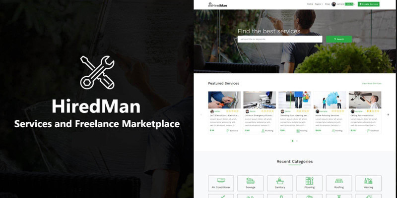 HiredMan – Services Freelance Marketplace Script