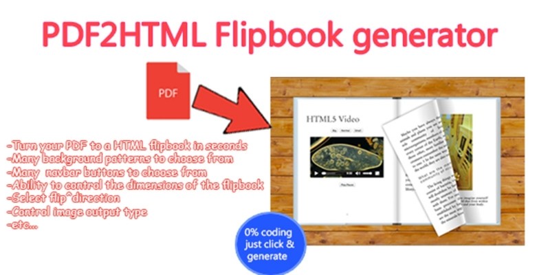 Advanced PDF to HTML Flipbook Generator C#