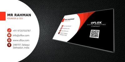 Oflox Business Corporate Card Template