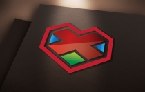 X Heart Logo Vector Screenshot 2