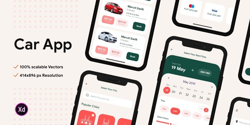 Car Rental App UI