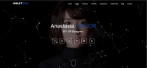 Anastasia - Personal Portfolio Responsive Template Screenshot 1