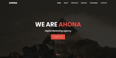 Ahona - Multipurpose one page HTML Template