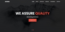 Ahona - Multipurpose one page HTML Template Screenshot 1