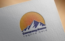 Mountain Logo With Moon Light Screenshot 1