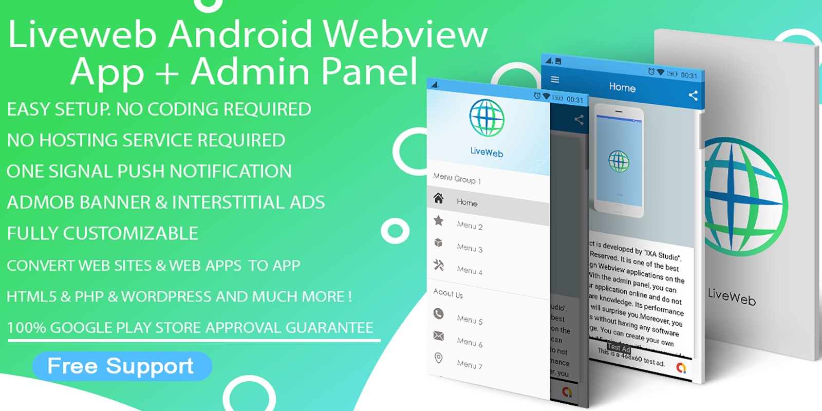 SmartView - Webview App Template For Android by Techno15 | Codester