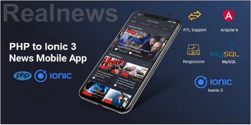 Real News - PHP To Ionic Mobile App