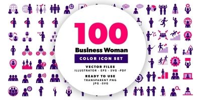 Business Woman Color 