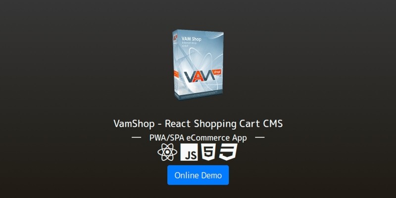 VamShop - React Shopping Cart CMS