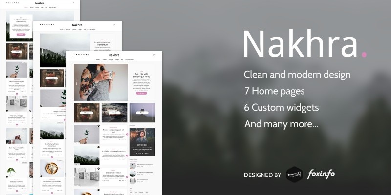 Nakhra - Blog And Magazine WordPress Theme