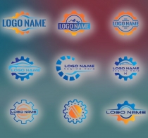 Creative Gear Concept Logo Design Template Screenshot 2