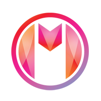 Futuristic modern And colorful M-Logo