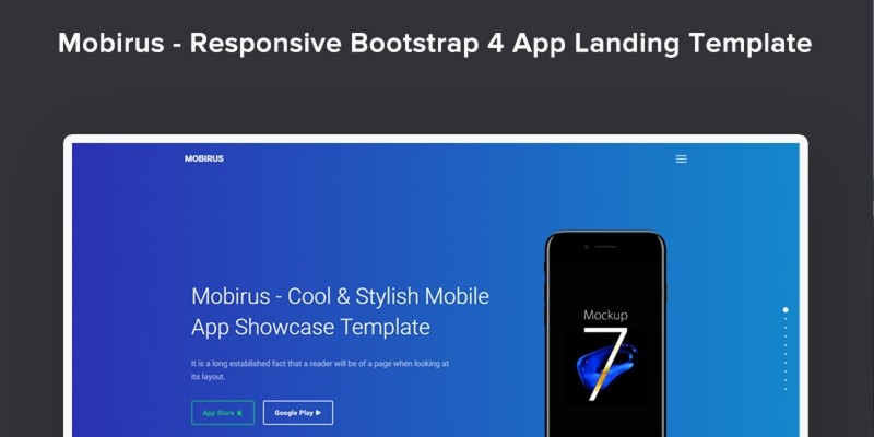 Mobirus - Landing Page Template