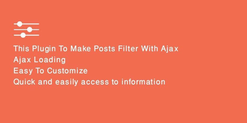 Ajax Posts Data Filter WordPress Plugin