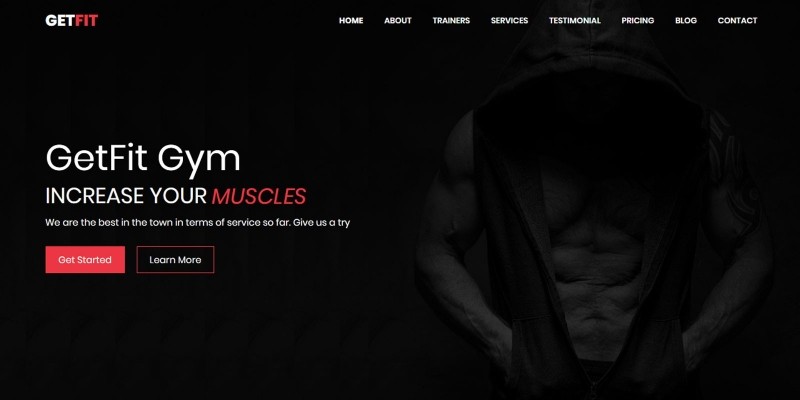 GetFit Gym - Responsive Fitness Club HTML Template