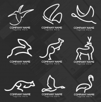 Line Art Animal Logo template Screenshot 1
