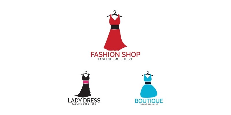 Dress Boutique Or Fashion Atelier Salon Logo