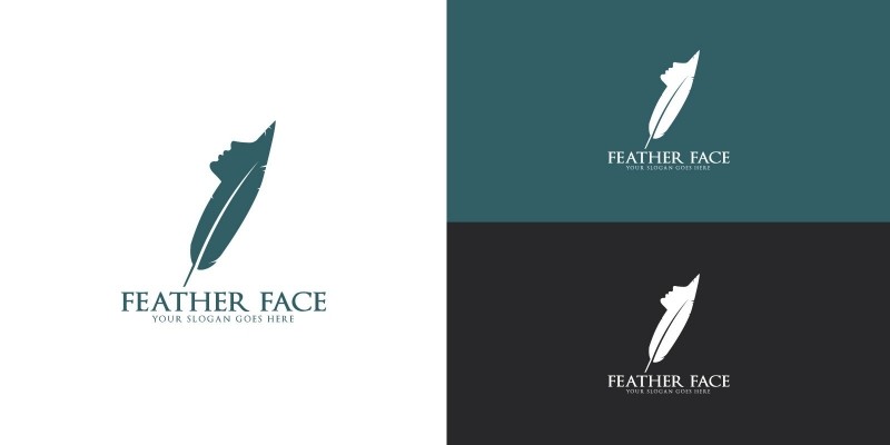 Feather Face Logo