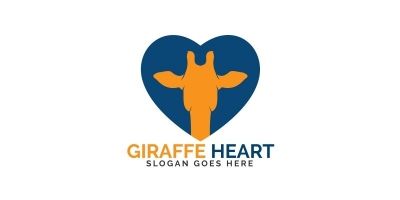 Giraffe Heart Logo Design