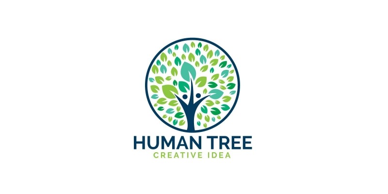 Human Tree Logo Design