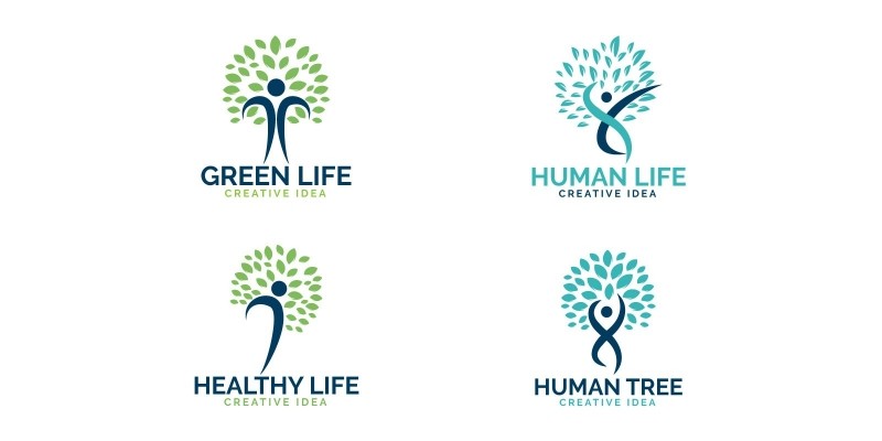 Human Tree Logo Design