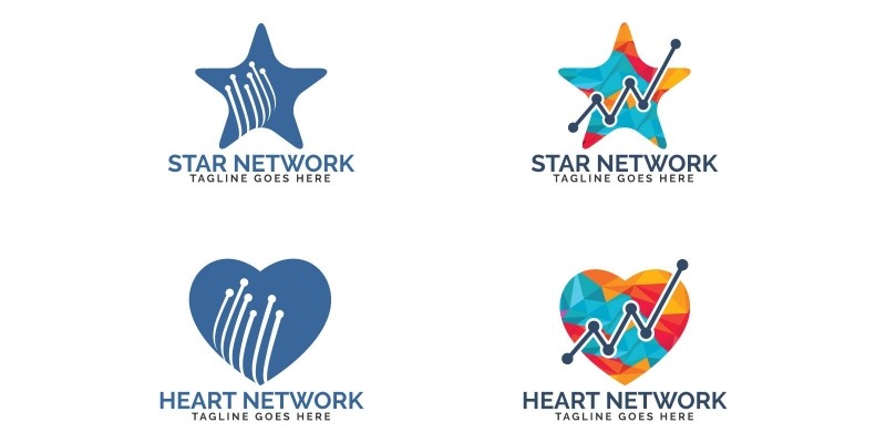 Heart And Star network Logo