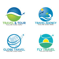 Travel Logos Set Design by IKAlvi | Codester