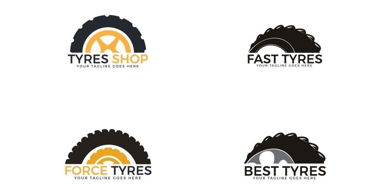 Set Of Tyres Logo Designs