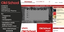 Old School - Modern Blog WordPress Theme Screenshot 1