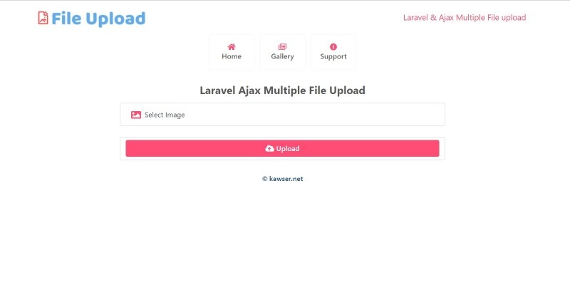 Laravel Ajax Multiple File Upload Download Delete