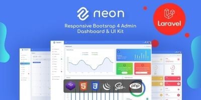 Neon - Responsive Bootstrap 4 Admin Template