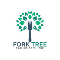 Fork Tree Logo Design