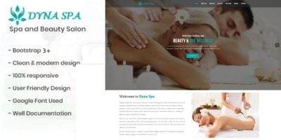 DYNA SPA - One Page Responsive Spa Template