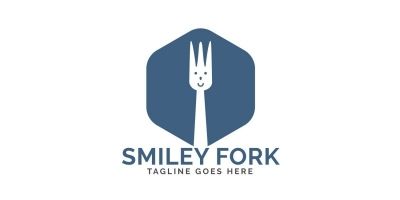 Smiley Fork Logo Design