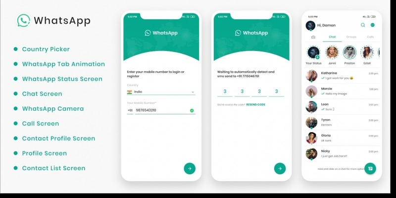 WhatsApp React Native Theme