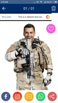 Army Suit Photo Editor - Android Source Code Screenshot 6