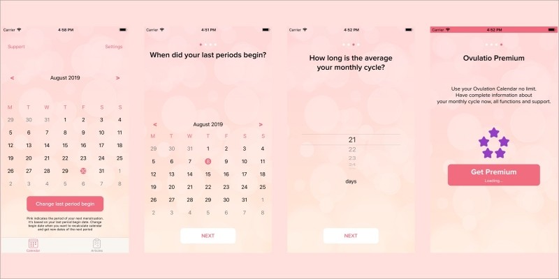 Ovulation Calendar - iOS Source Code