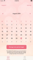 Ovulation Calendar - iOS Source Code Screenshot 5