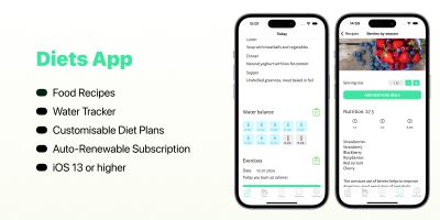Fitness And Meals - iOS Source Code