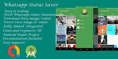 Whatsapp Status saver - Android Studio Code