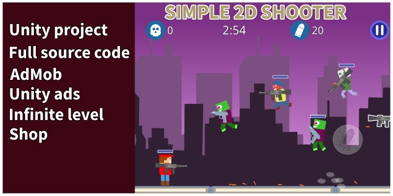 Simple 2d Shooter - Unity Game