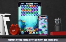 Aqua Bubble Shooter Unity Game Template Screenshot 1