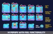 Aqua Bubble Shooter Unity Game Template Screenshot 4