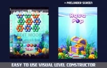 Aqua Bubble Shooter Unity Game Template Screenshot 7