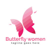 Butterfly Women Logo Design