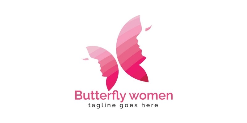 Butterfly Women Logo Design