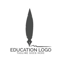 ​Nib And Feather Logo Design